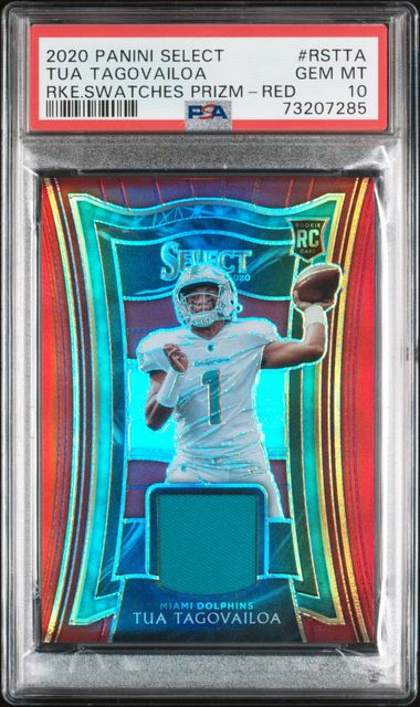 2020 TUA TAGOVAILOA PANINI SELECT POP 9 NONE HIGHER - PSA 10 GEM MT