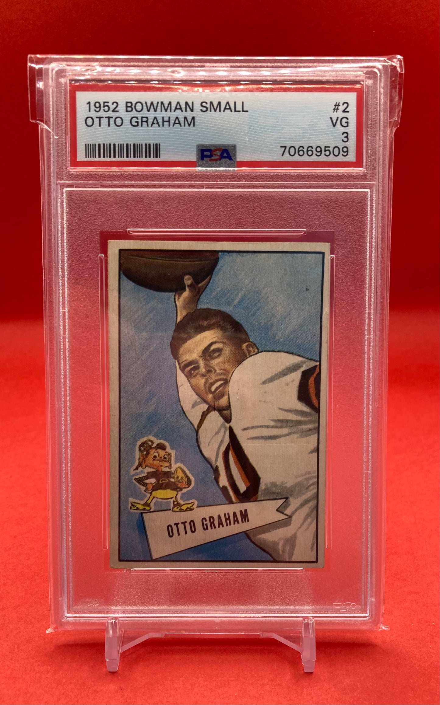 1952 #2 OTTO GRAHAM BOWMAN SMALL - PSA 3 VG