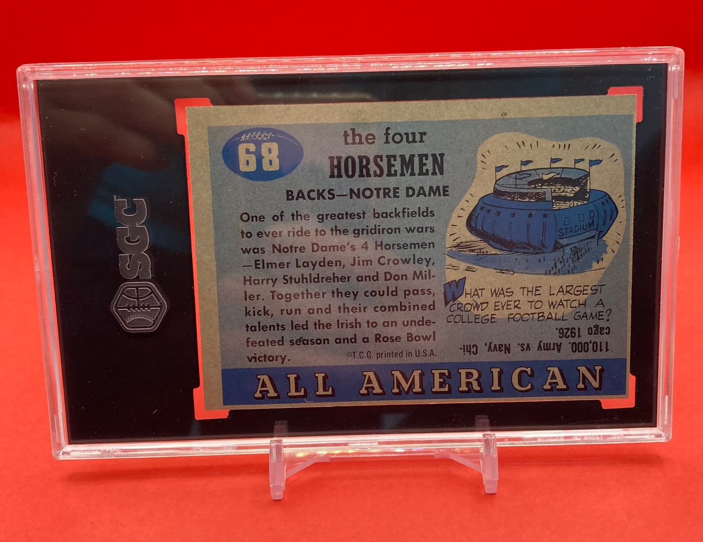 1955 #68 THE FOUR HORSEMEN TOPPS ALL AMERICAN - SGC 4.5 VG EX