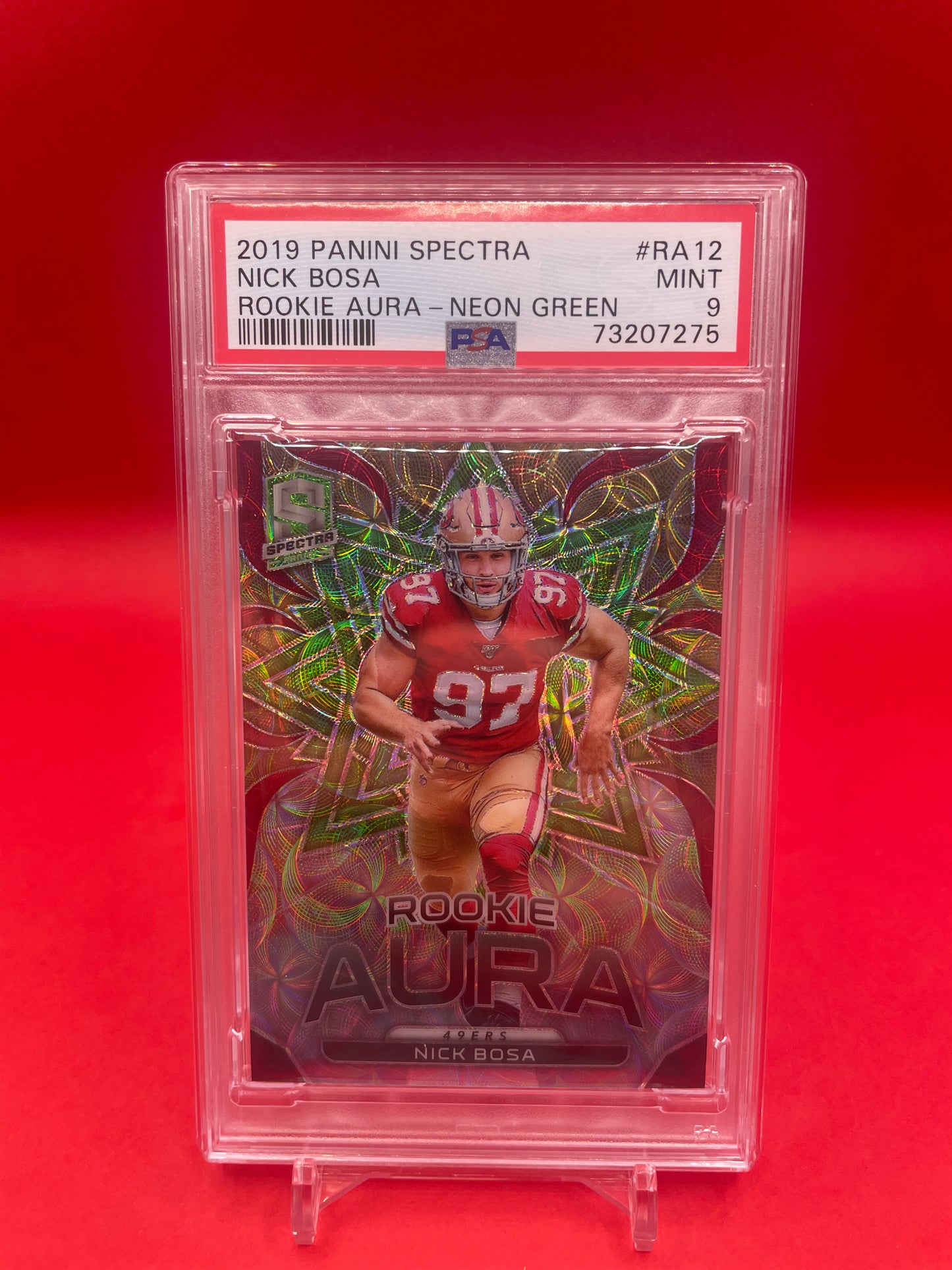 2019 #RA12 NICK BOSA PANINI SPECTRA 24/30 - PSA 9 MINT