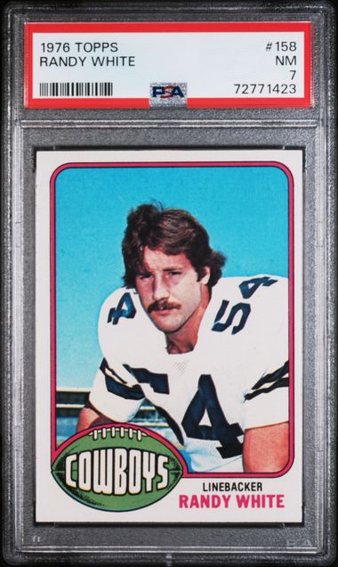 1976 RANDY WHITE TOPPS HOF RC- PSA 7 NM