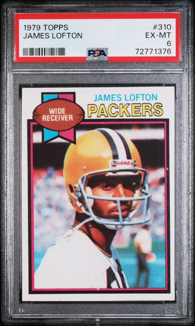 1979 JAMES LOFTON TOPPS HOF RC - PSA 6 EX-MT