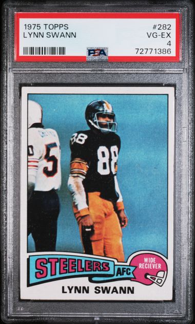 1975 LYNN SWANN TOPPS HOF RC- PSA 4 VG-EX