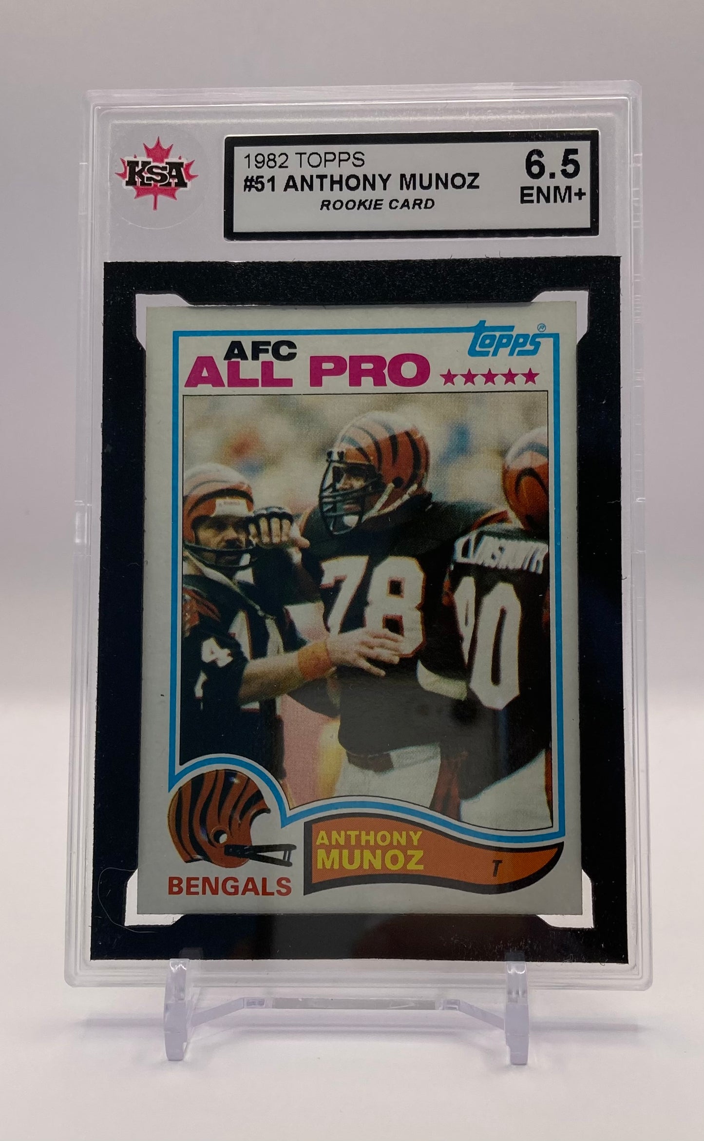 1982 #51 ANTHONY MUNOZ TOPPS - KSA 6.5 ENM+
