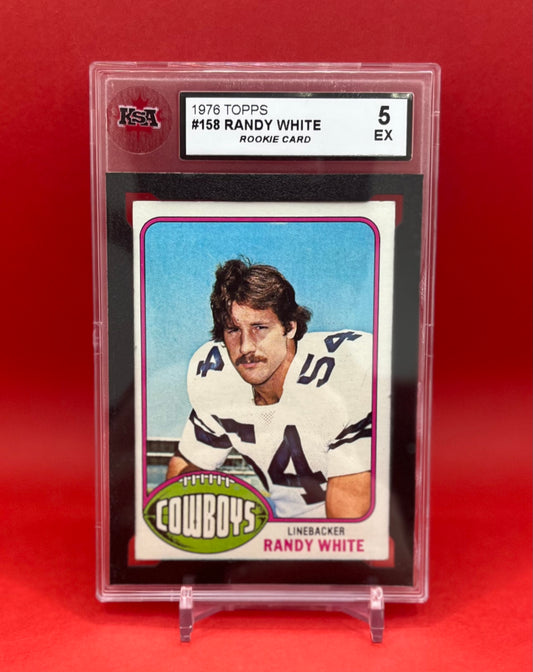 1976 #158 RANDY WHITE TOPPS - KSA 5 EX