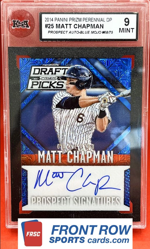 2014 #25 MATT CHAPMAN PANINI PRIZM PERENNIAL DP - KSA 9 MINT