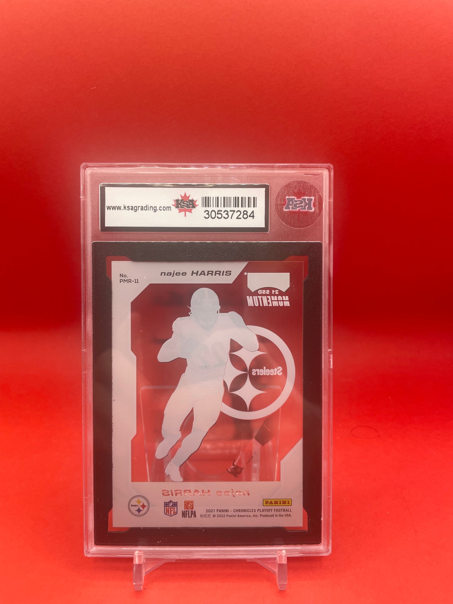 2021 NAJEE HARRIS PANINI CHRON. PLAYOFF MOMENTUM SSD ROOKIES- KSA 9 MINT