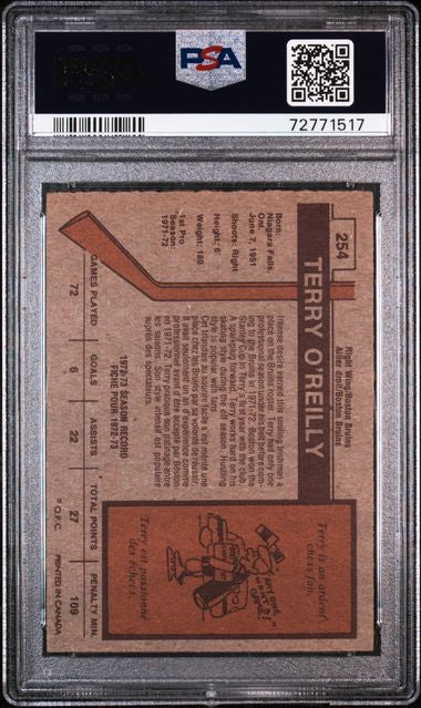 1973 TERRY O’REILLY O-PEE-CHEE RC- PSA 5 EX