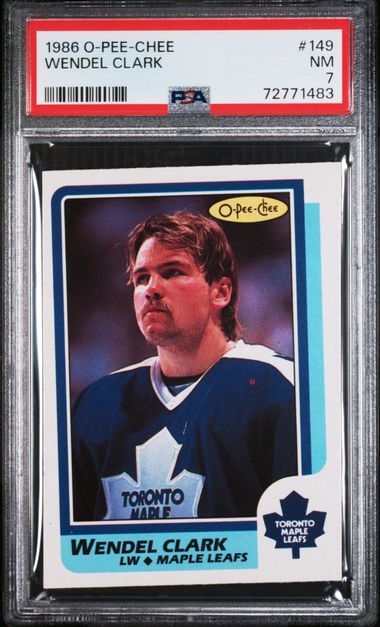 1986 WENDEL CLARK O-PEE-CHEE RC- PSA 7 NM