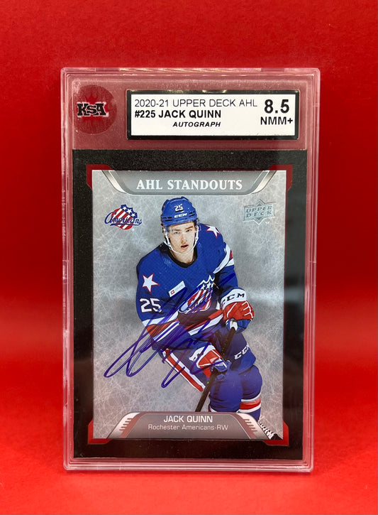 2020-21 #225 JACK QUINN UPPER DECK AUTO - KSA 8.5 NMM+