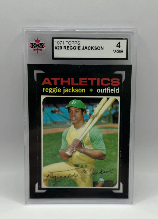 1971 #20 REGGIE JACKSON TOPPS - KSA 4 VGE