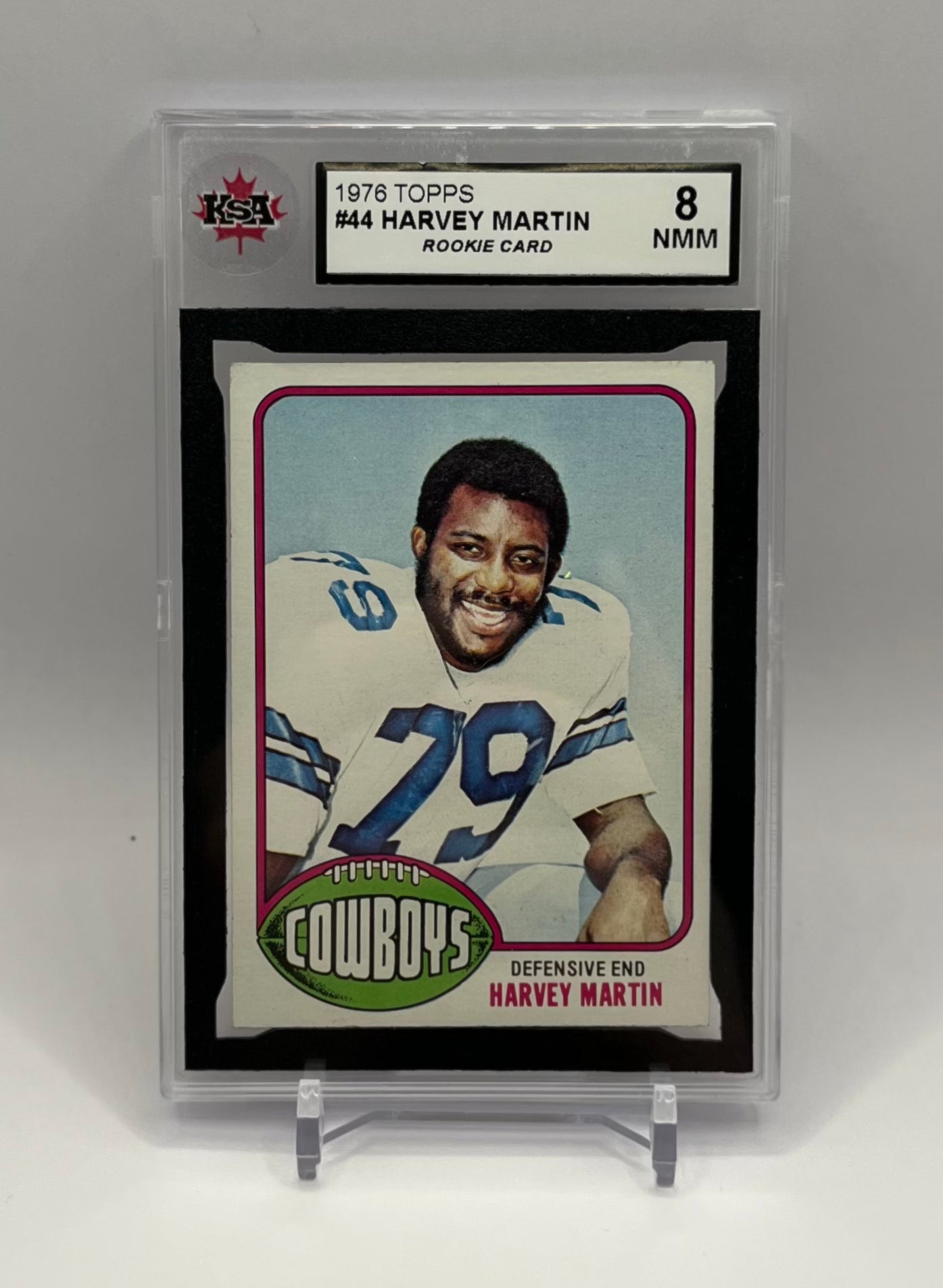 1976 #44 HARVEY MARTIN TOPPS - KSA 8 NMM