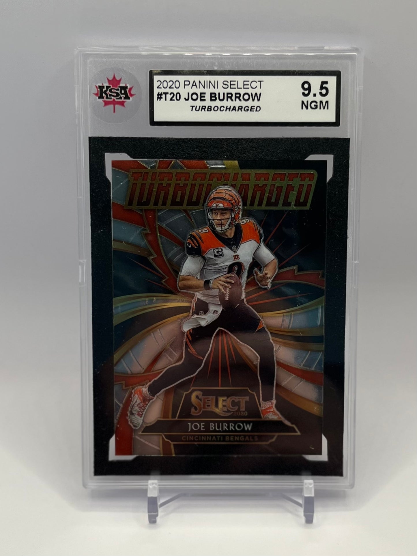 2020 #T20 JOE BURROW PANINI SELECT TURBOCHARGED - KSA 9.5 NGM