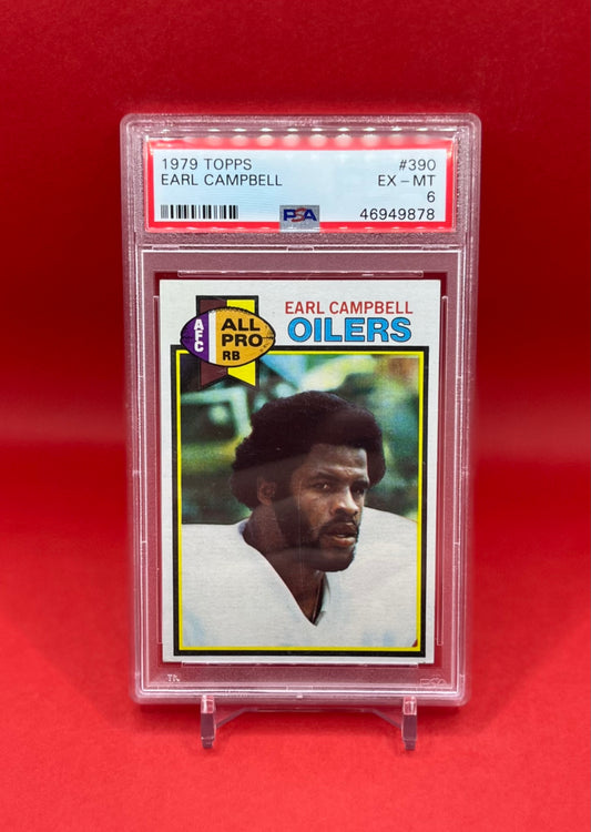 1979 #390 EARL CAMPBELL TOPPS - PSA 6 EX-MT