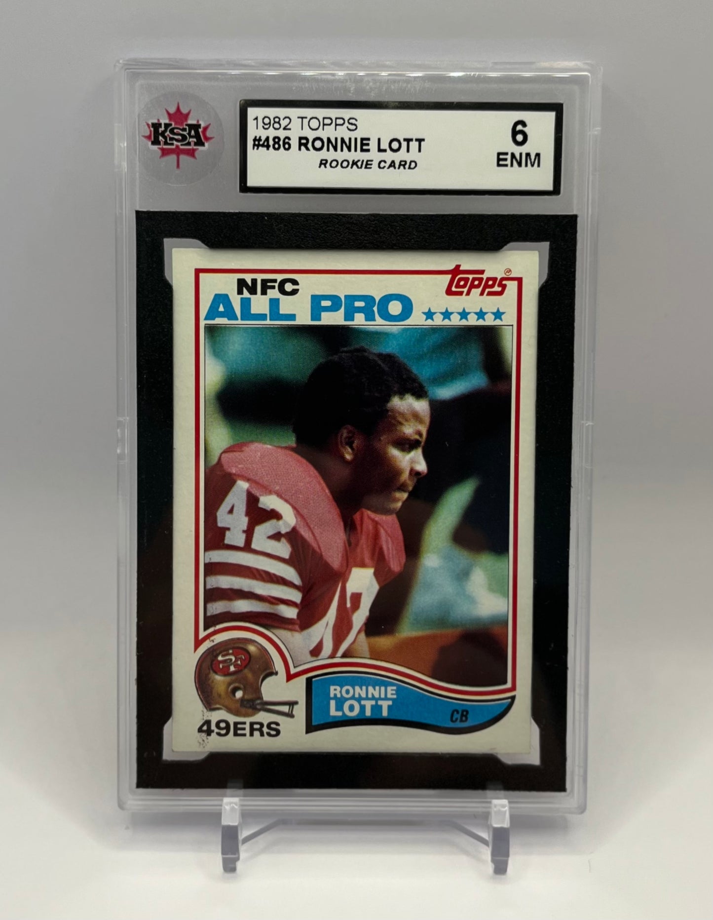 1982#486 RONNIE LOTT TOPPS ROOKIE - KSA 6 ENM