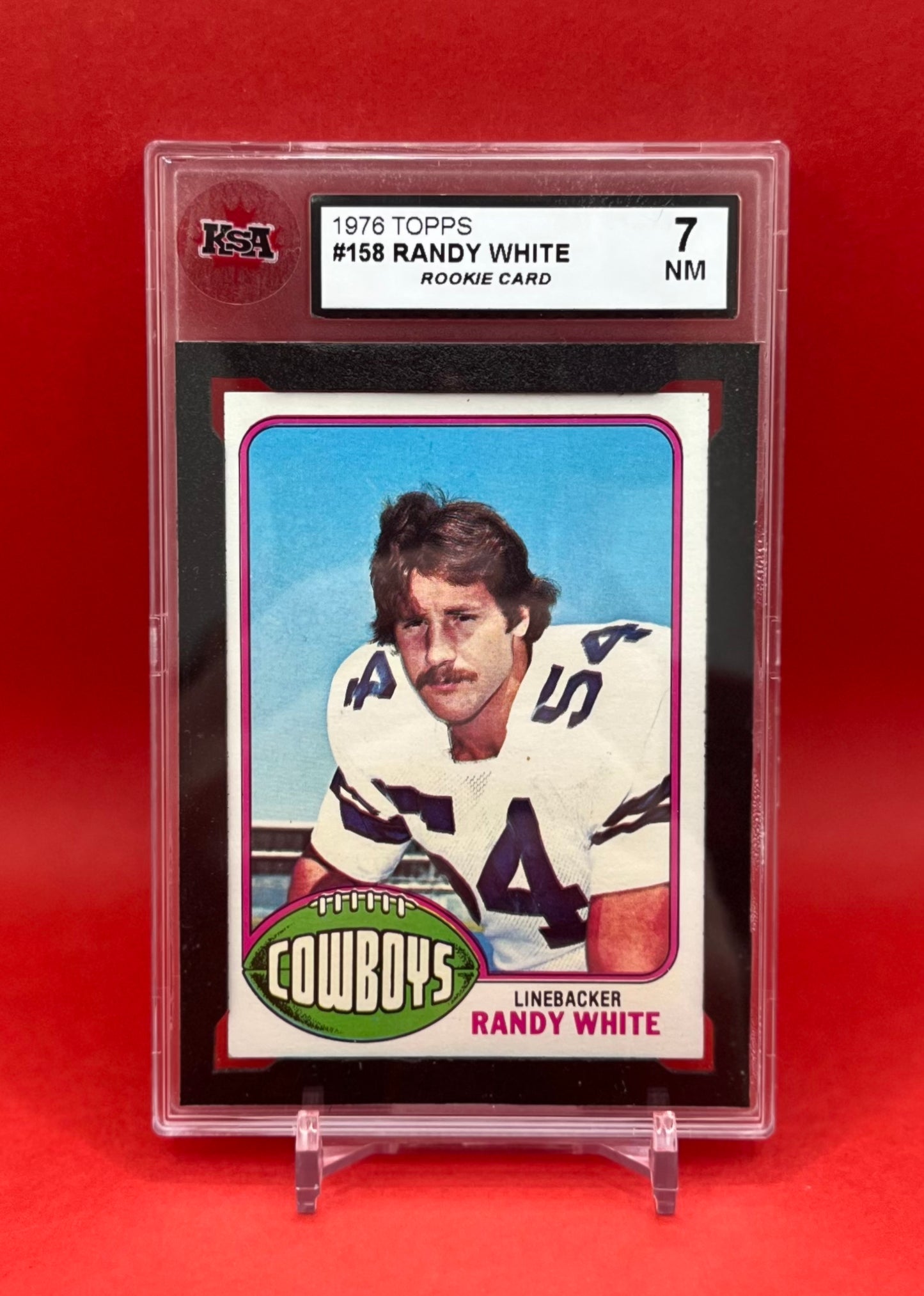1976 #158 RANDY WHITE TOPPS - KSA 7 NM
