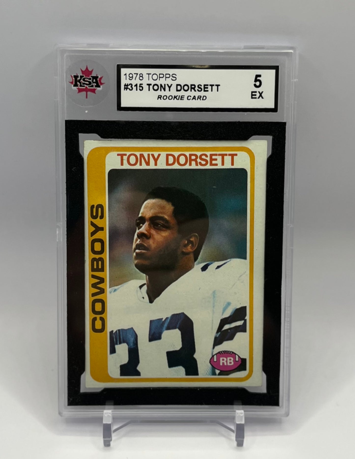 1978 #315 TONY DORSETT TOPPS ROOKIE - KSA 5 EX