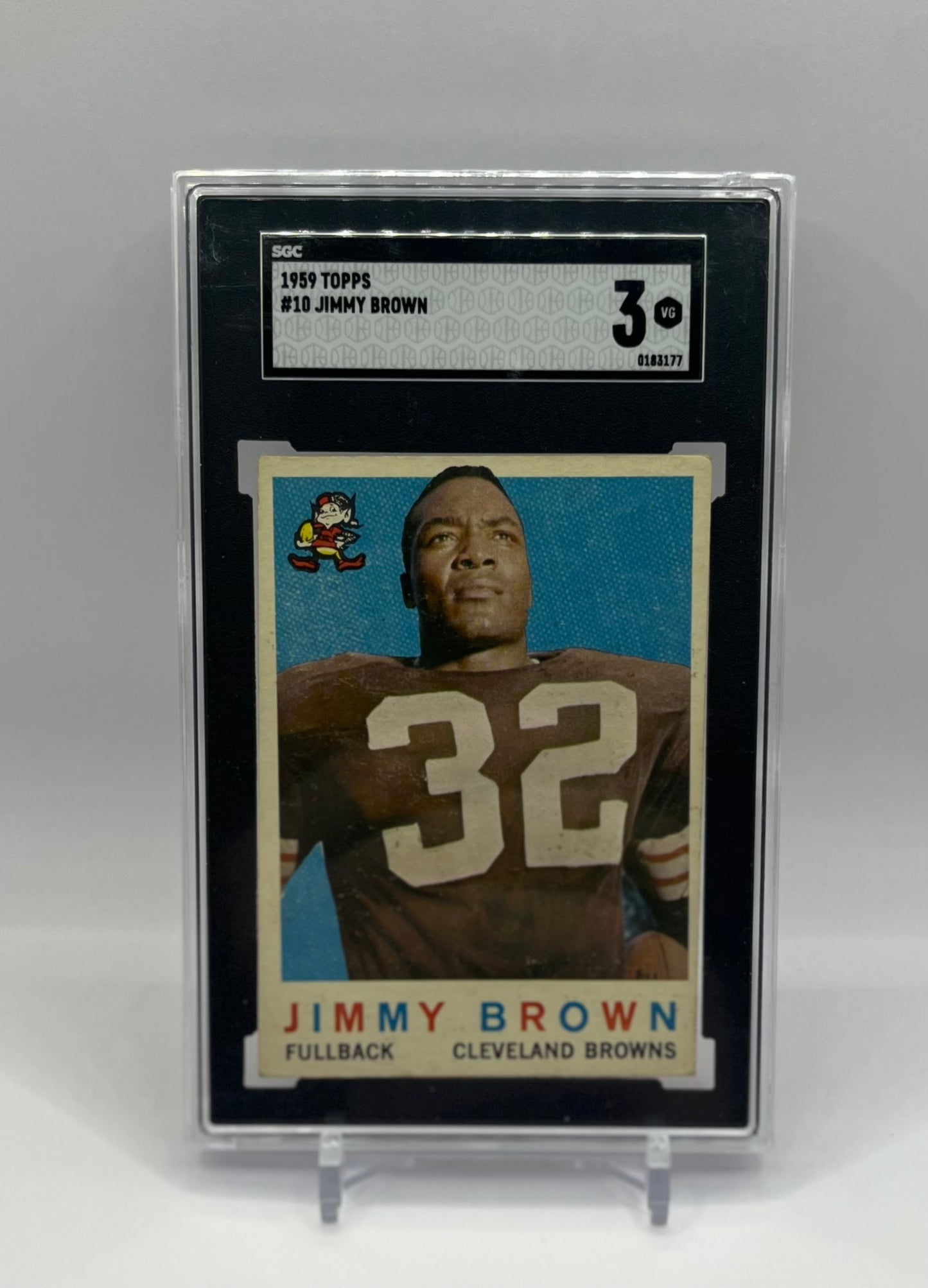 1959 #10 JIM BROWN TOPPS - SGC 3 VG