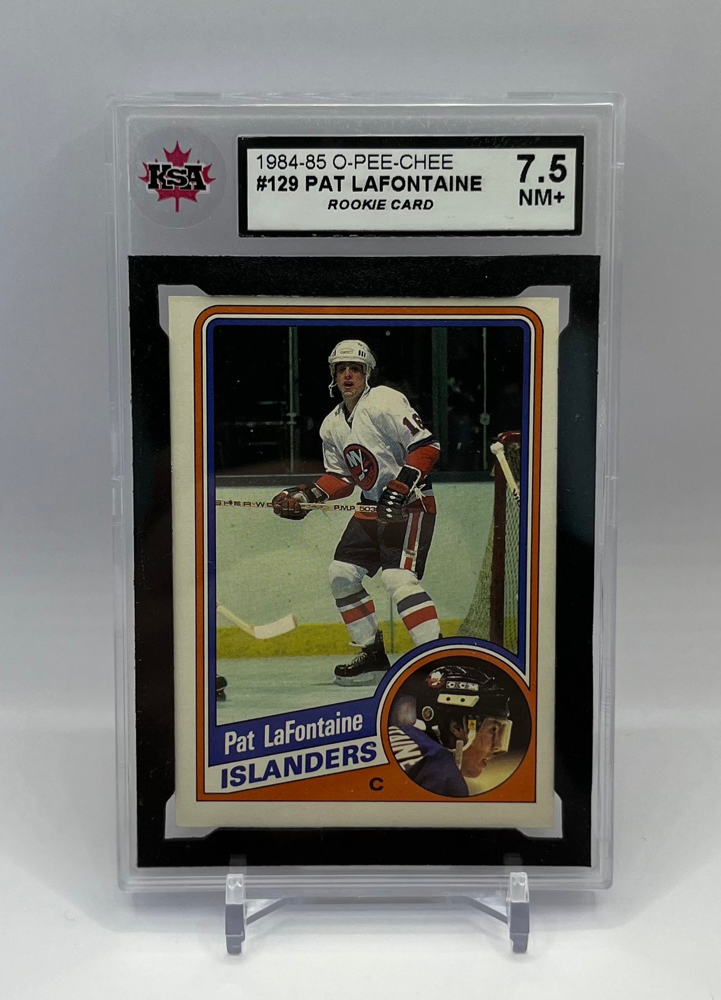 1984-85 #129 PAT LAFONTAINE O-PEE-CHEE - KSA 7.5 NM+