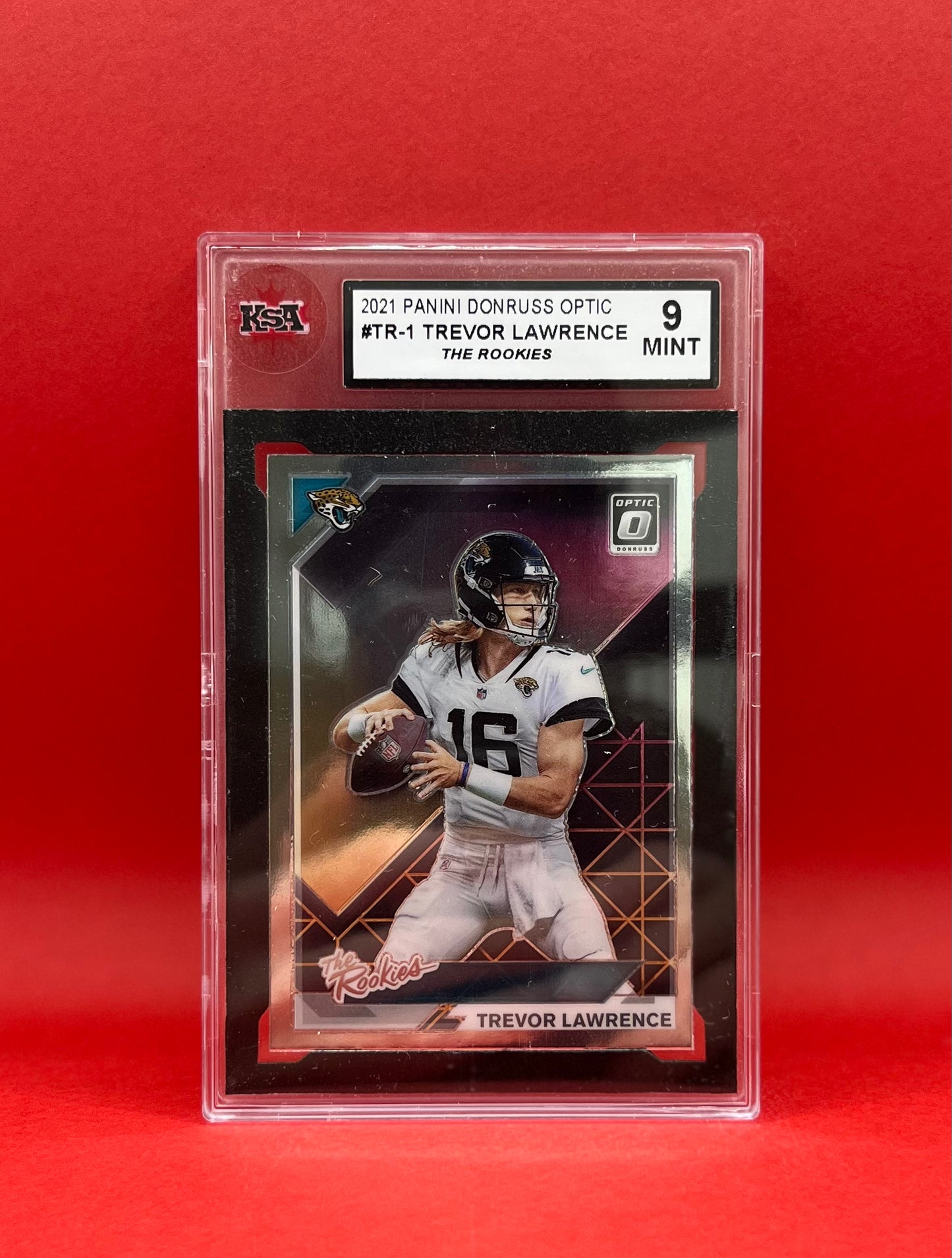 2021 #TR-1 TREVOR LAWRENCE PANINI DONRUSS OPTIC - KSA 9 MINT