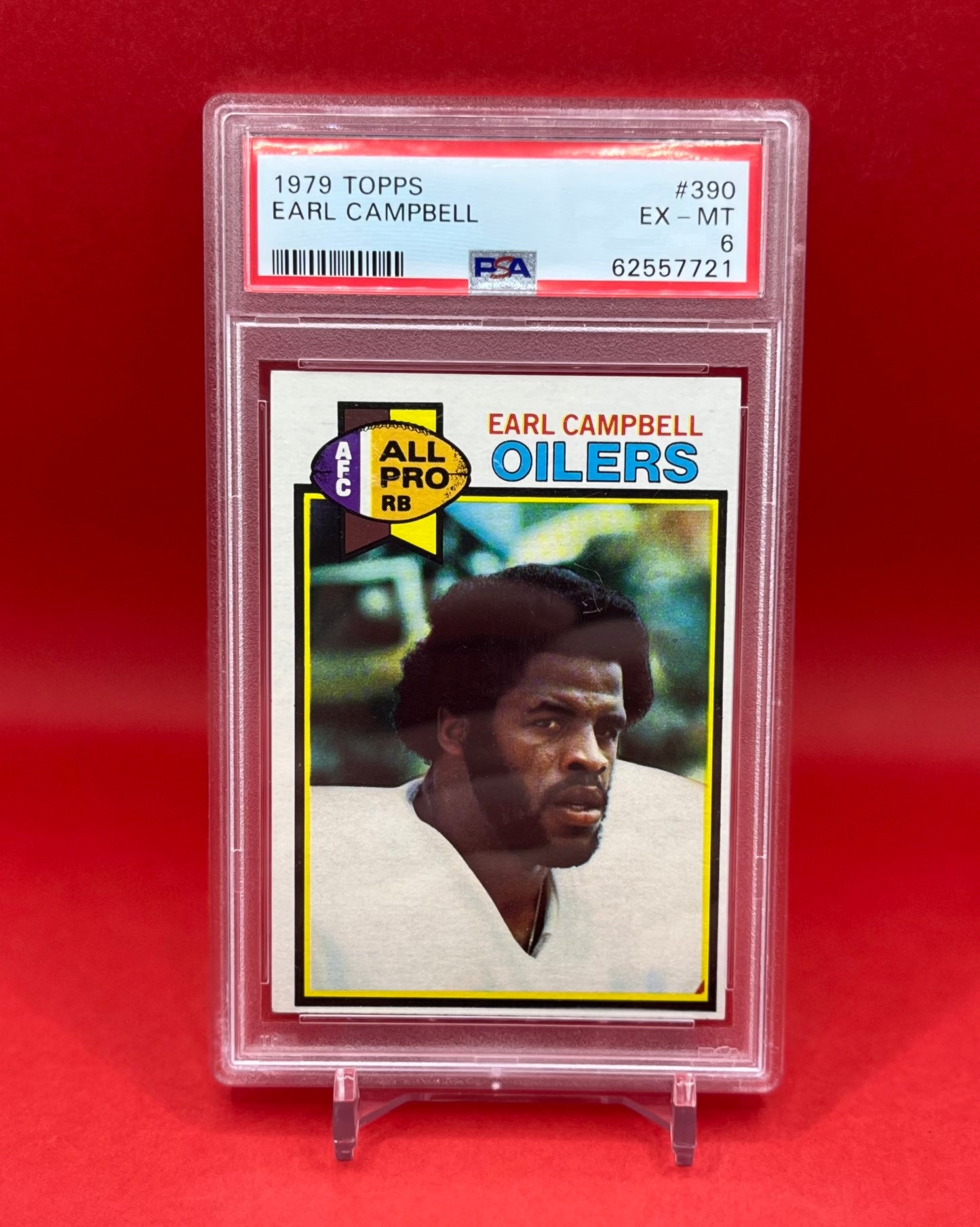 1979 #390 EARL CAMPBELL TOPPS - PSA 6 EX-MT