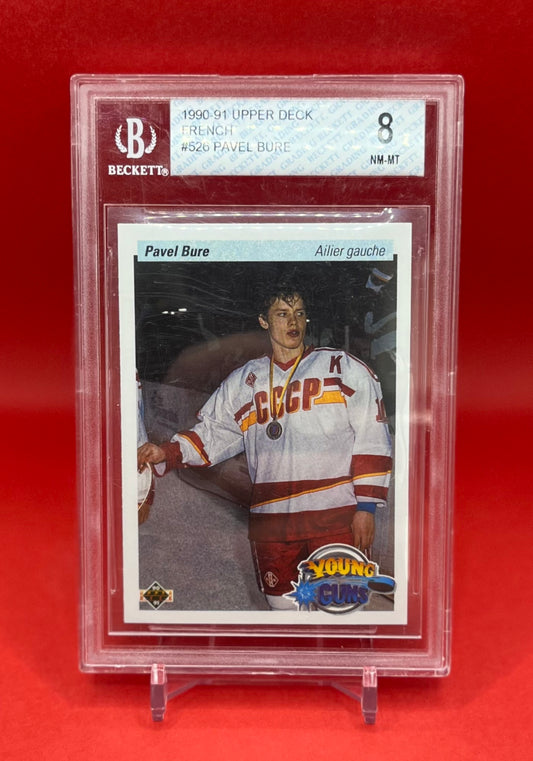 1990-91 #526 PAVEL BURE UPPER DECK - BECKETT 8 NM-MT