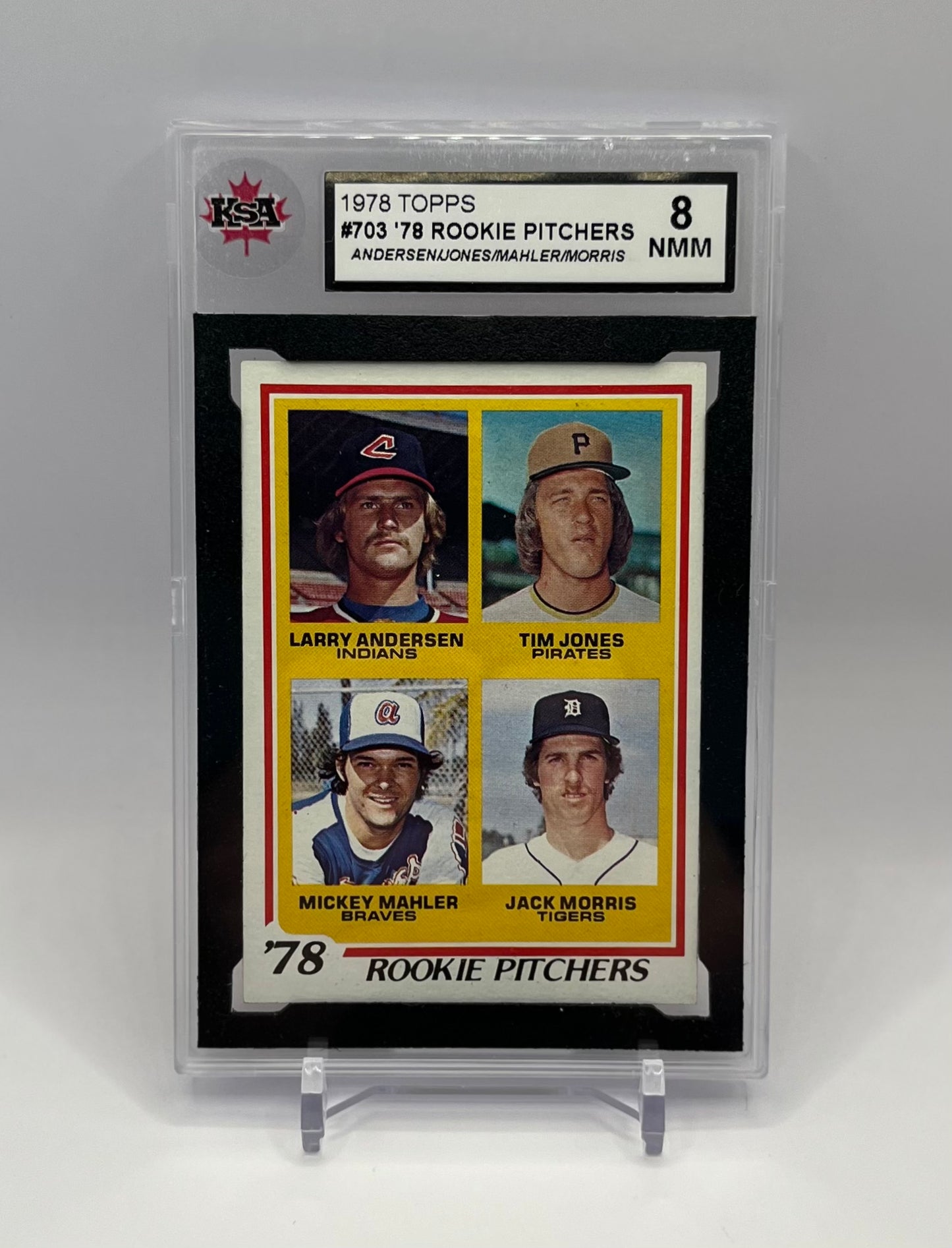 1978 #703 ANDERSEN/JONES/MAHLER/MORRIS TOPPS ROOKIE PITCHERS - KSA 8 NMM