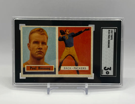 1957 #151 PAUL HORNUNG TOPPS - SGC 3 VG