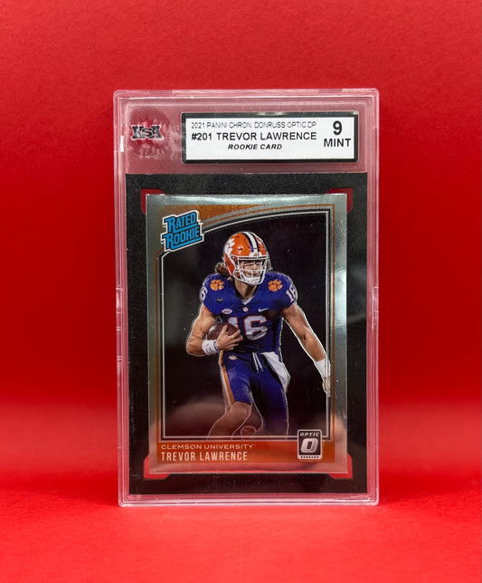 2021 #201 TREVOR LAWRENCE PANINI CHRON DONRUSS OPTIC - KSA 9 MINT