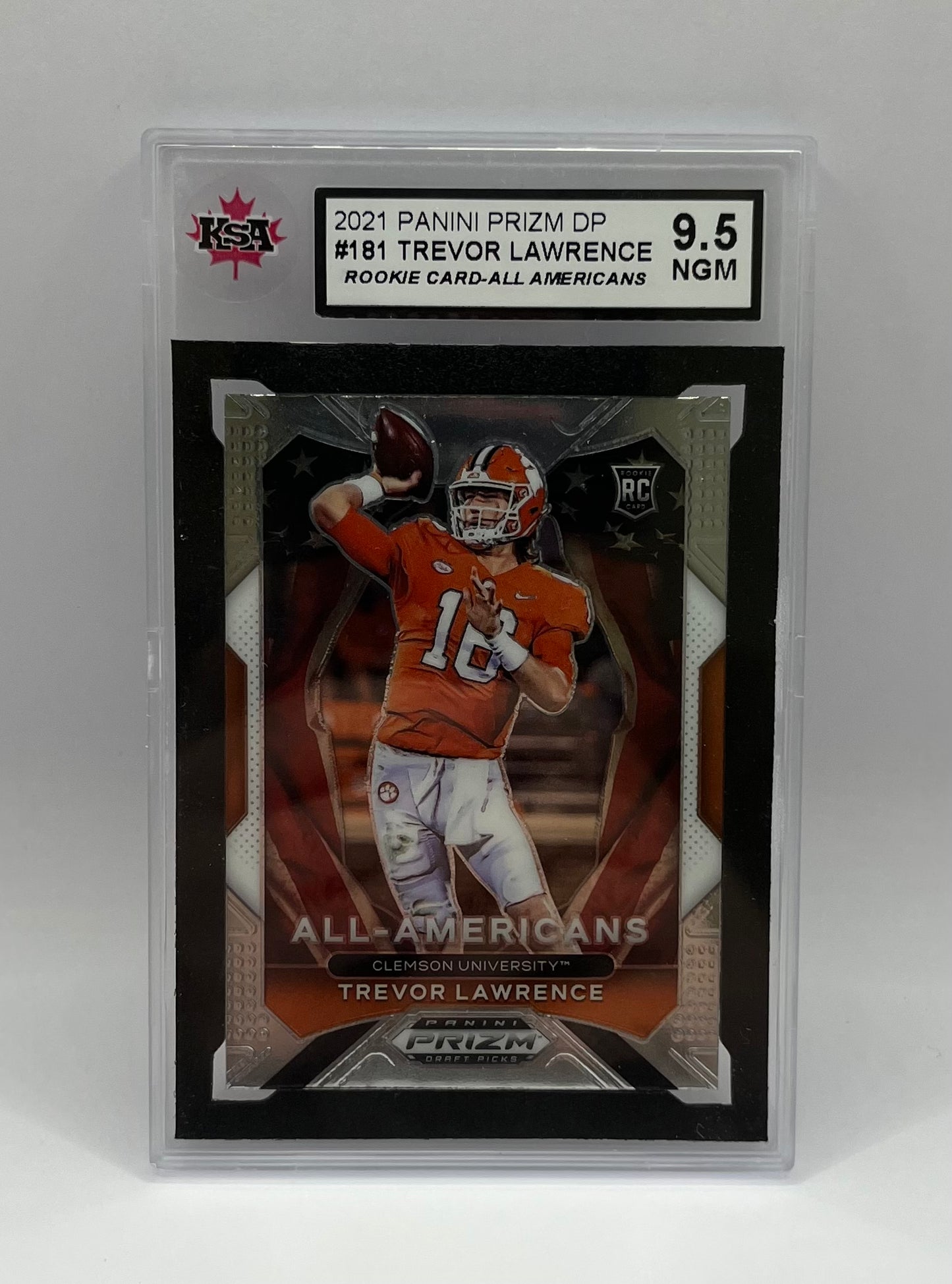 2021 #181 TREVOR LAWRENCE PANINI PRIZM DP ALL AMERICANS - KSA 9.5 NGM
