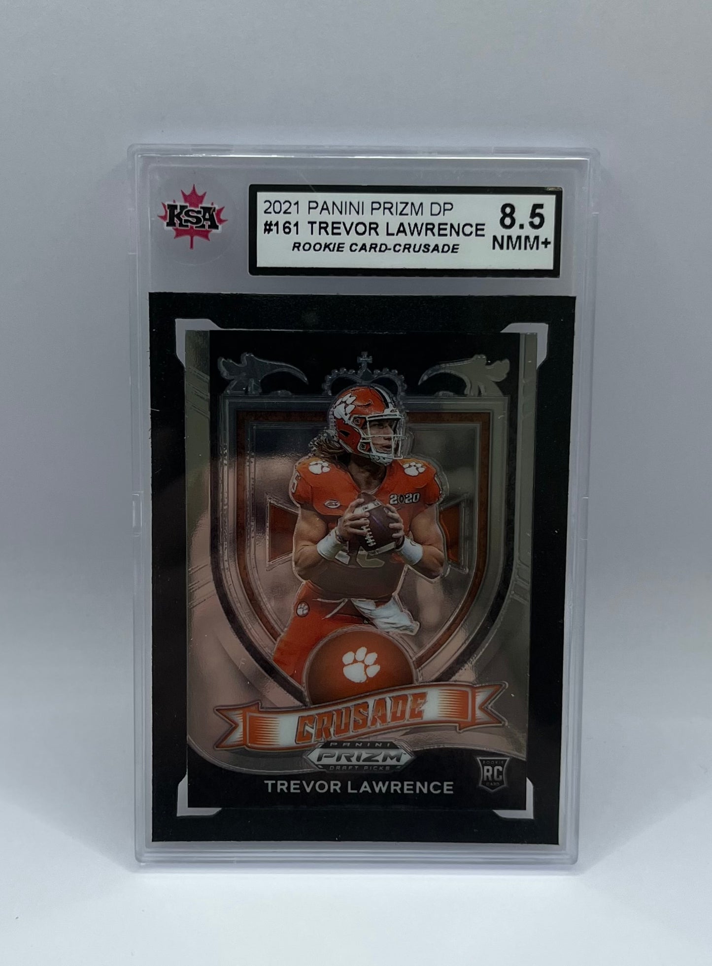 2021 #161 TREVOR LAWRENCE PANINI PRIZM DP CRUSADE - KSA 8.5 NMM+