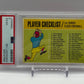 1963 CHECKLIST 1-88 FLEER - PSA 4 VG-EX